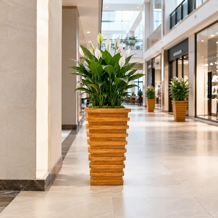 Trekornplanter i glassfiber