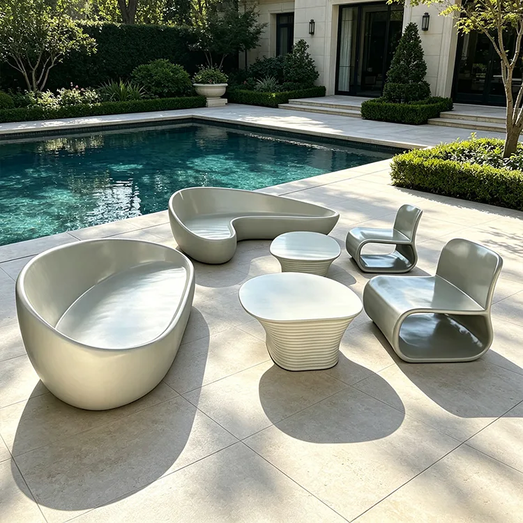 Flowing Curve FRP Lounge Sitteplasser