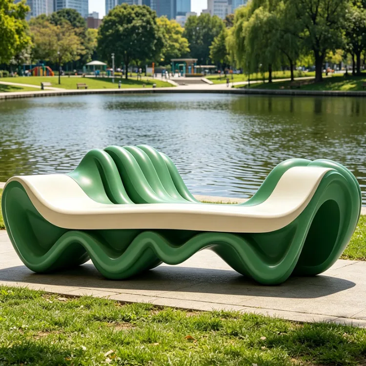 Art Wave Fiberglass Lounge Bench