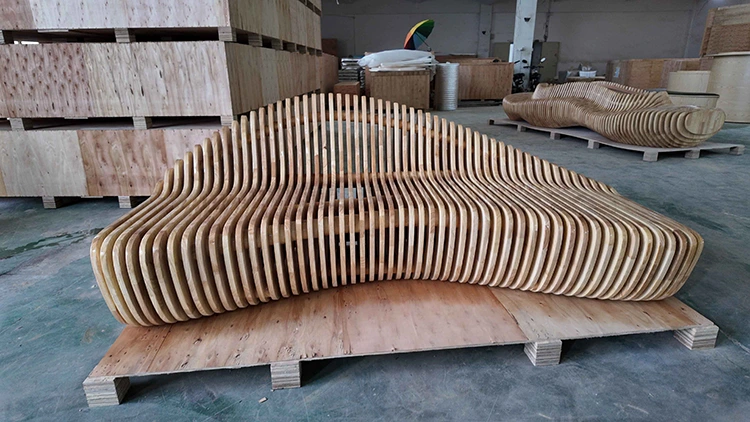 Parametric Wood Slat Bench